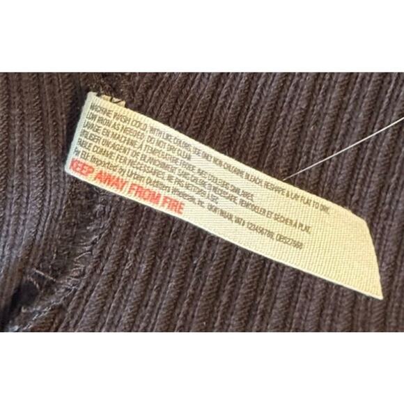 Not For Sale Free People Beach Sweater Women Medium Black Oversized Ribbed Drop - Picture 8 of 9